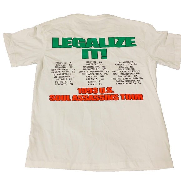 Weed Pothead Chronic Hemp Hog Highly Intense Legalize it tour shirt Men's Medium - Picture 2 of 3